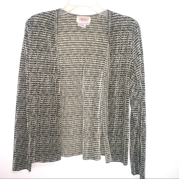 Tess Women’s Striped Cover Top or Sweater - Picture 1 of 4